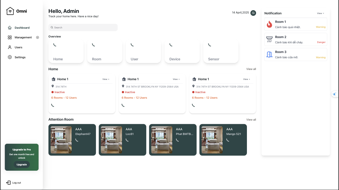 OmniHome – Smart Dormitory IoT System